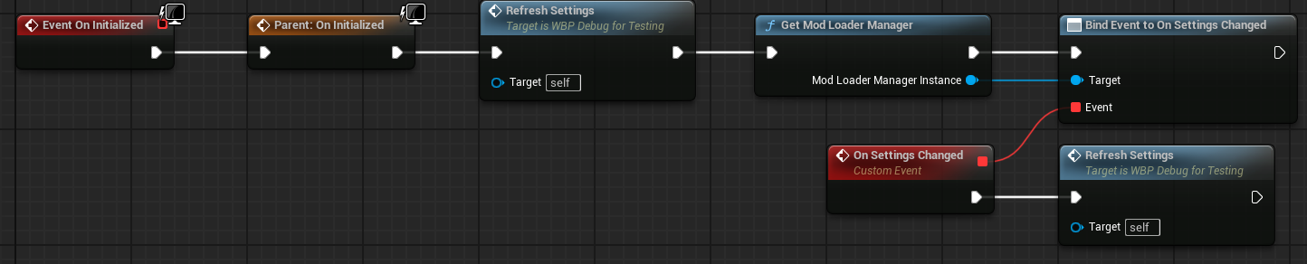 Multiple setting implementation through function Setup