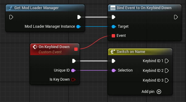 Example Multiple Keybind Down Setup